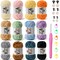 12-Pack Multicolor Chenille Crochet Yarn Kit – Fluffy Chunky Velvet Yarn for Crochet & Knitting, Soft Polyester Baby Yarn for Amigurumi, Blankets & DIY Crafts (100g / 87 yds Each) with Crochet Hook, Stitch Markers & Safety Eyes